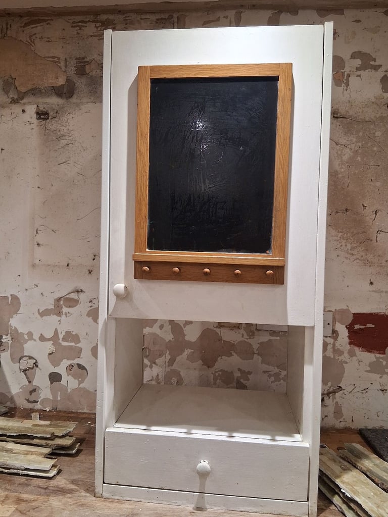 image for Large sit on bench kitchen unit, shelves 