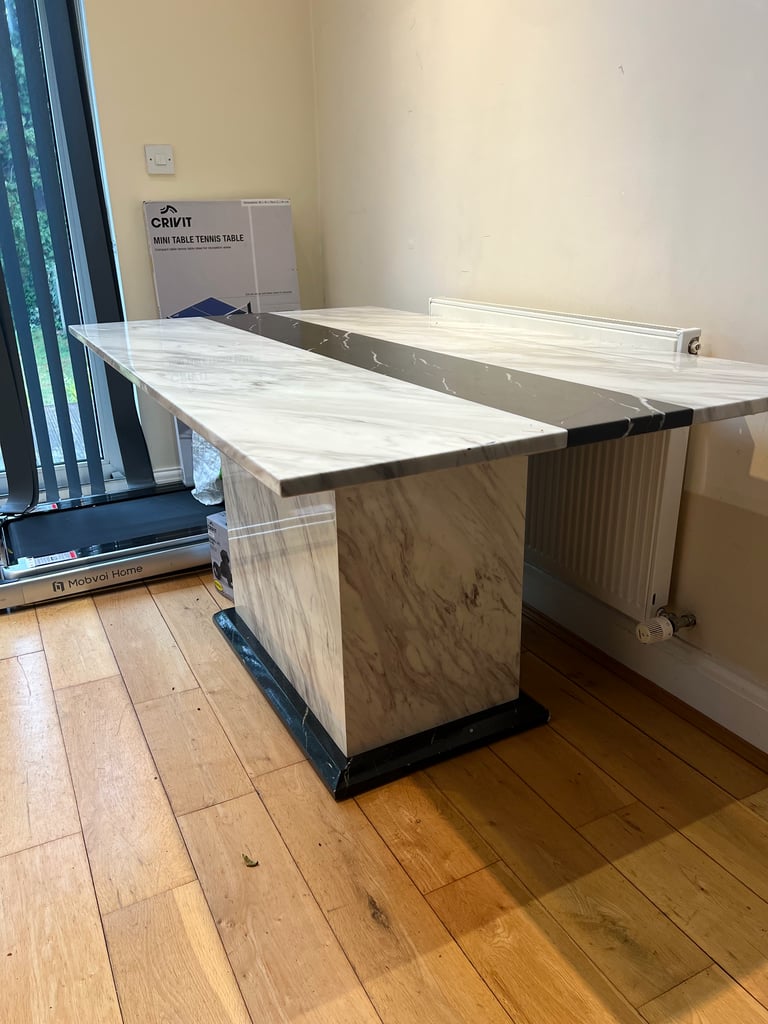 image for Modern Marble-Effect Dining Table