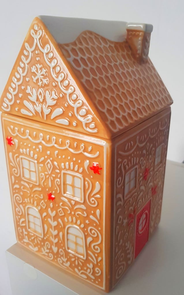 M & S Ceramic Gingerbread HouseCookie Jar