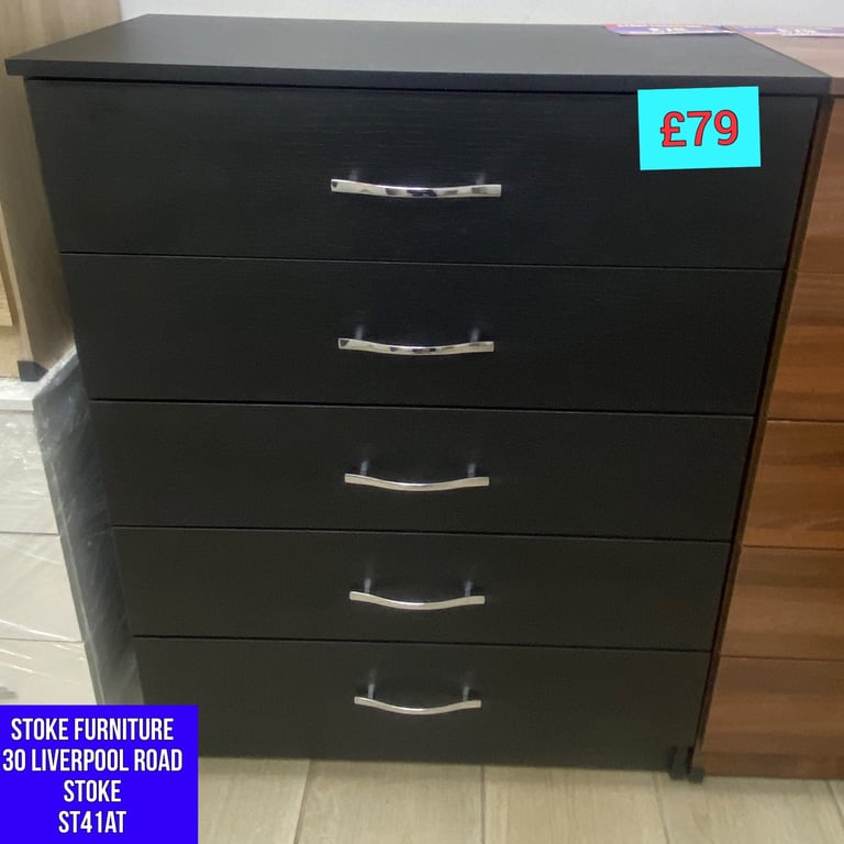 image for  CHEST OF DRAWERS £79 / BEDSIDE CABINET £39 / DESK £79. 