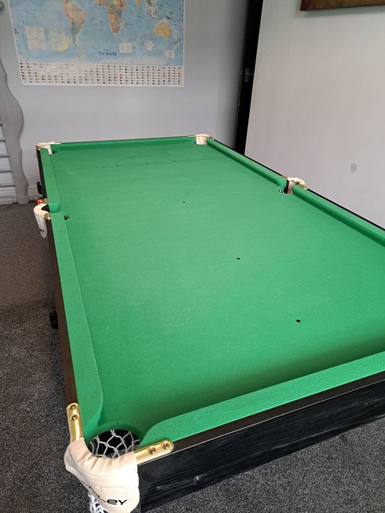 Riley snooker/ pool table folding legs/ top for table tennis. 