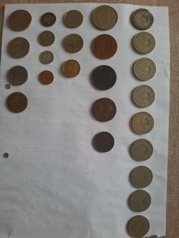 Assorted old coins - 1807 to 1970.