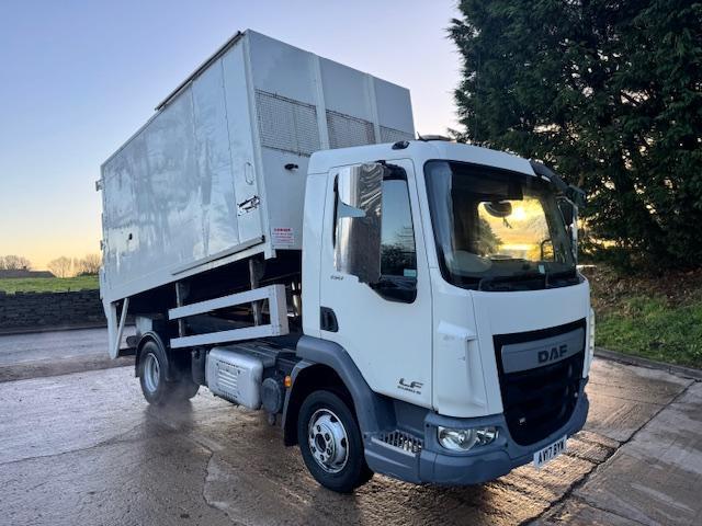 2017 17 DAF LF 150 Euro 6 14ft high sided tipper tail-lift a/c ex council