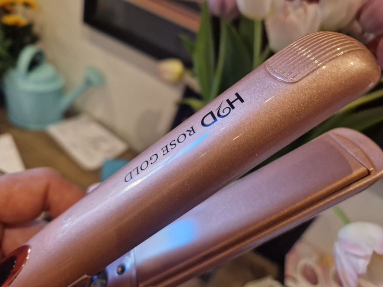 image for H2D VI ROSE GOLD IONIC HAIR STRAIGHTENERS