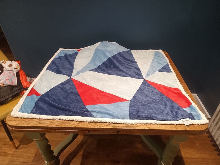 Large Fleece Backed Dog Blanket.