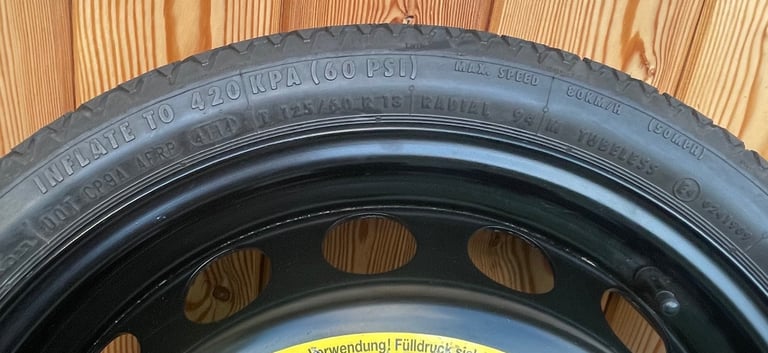 Audi A1   VW Polo   VW Golf  18inch Space Saver wheel          1J0601027M.  3.5,Jx18H2