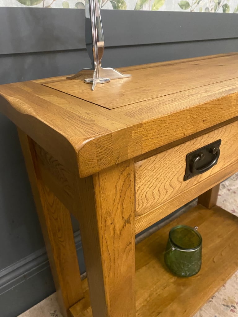 💖 Stunning solid oak Oak Furnitureland console table 