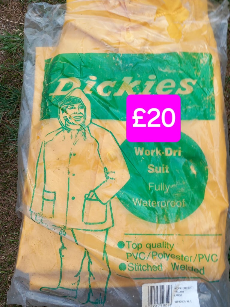 image for Dickies work dri suit, large, new