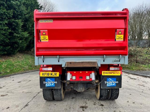 2018 18 Volvo FMX 420 E6 8x4 steel tipper Epsilon M125L crane& grab light bars 
