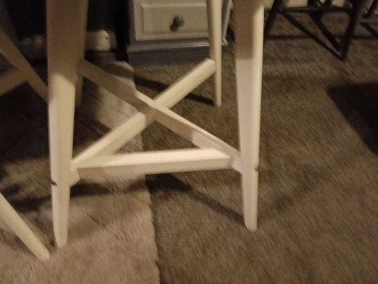 Four IKEA fanbyn bar stools