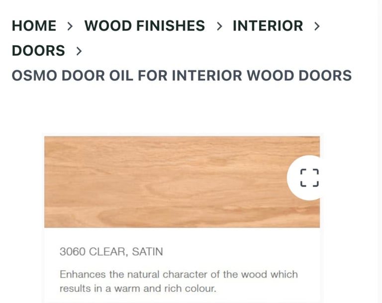 OSMO Door Oil (3060 Clear)
