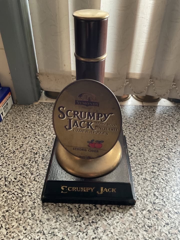 Vintage Scrumpy Jack Cider Bar Pump Display