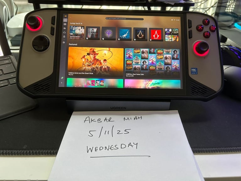 image for MSI CLAW 8 AI+ UPGRADED 4TB SSD 1 MONTH OLD