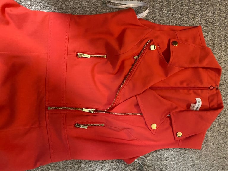 CALVIN KLEIN CHIC FUCHSIA COLOUR DRESS - SIZE 4/UK 8