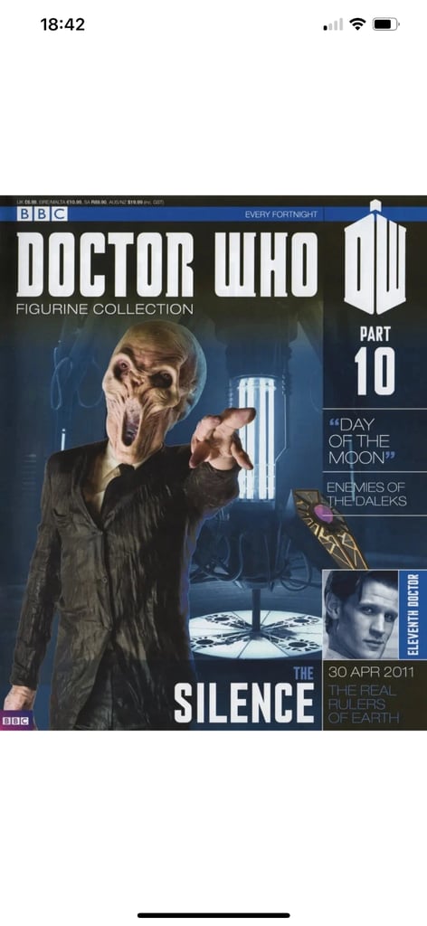 Eaglemoss Doctor Who Figurine Collection #10 The Silence w/ Magazine