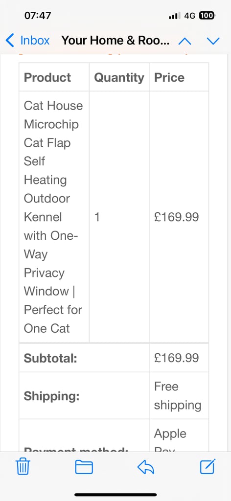 Cat House with micro chip flap 