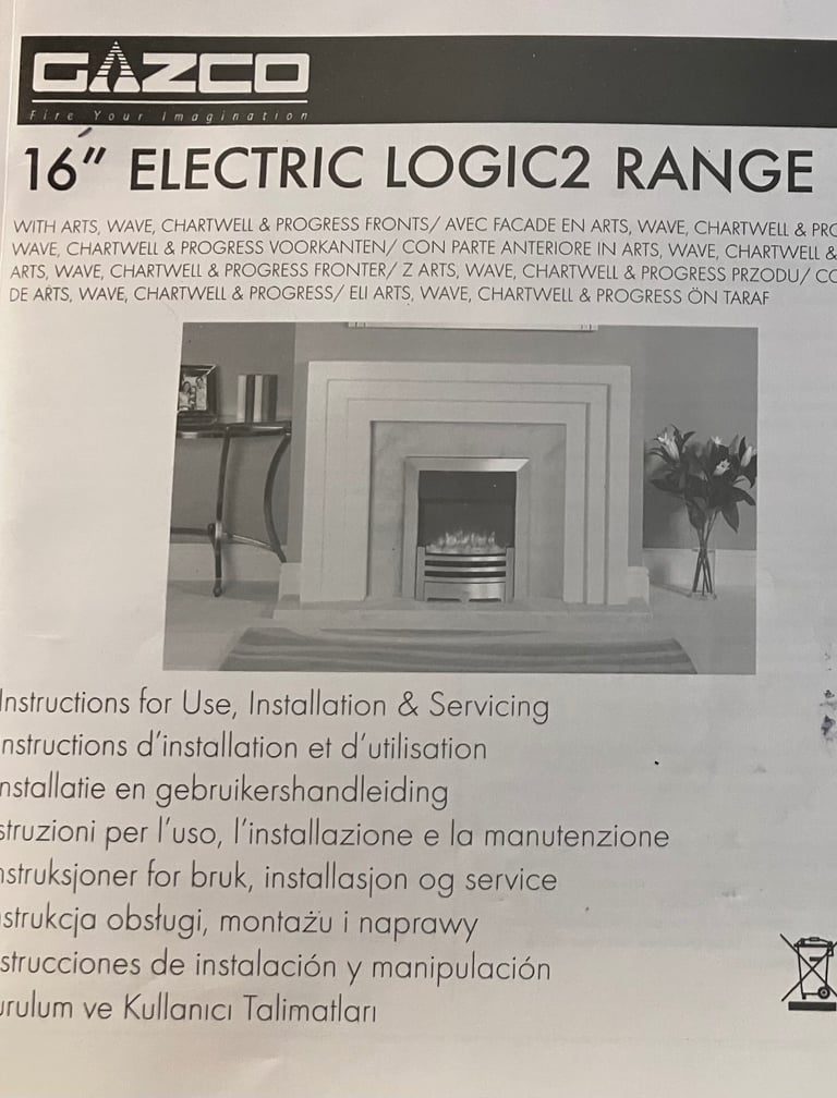 Gazco 16 inch Logic2 Chartwell Electric Fire