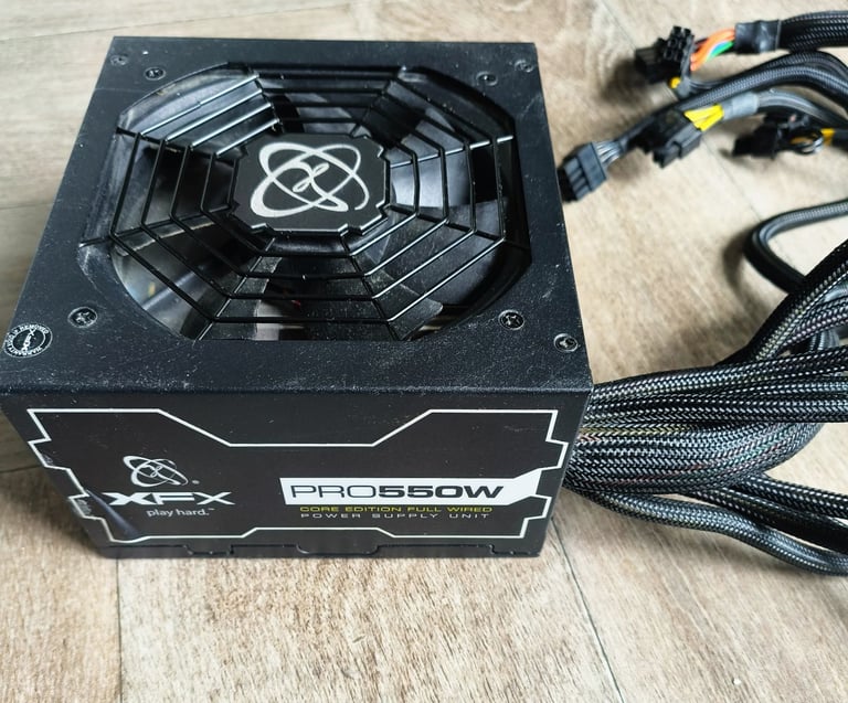 XFX Pro 550W Core Edition 80 Plus Bronze Atx Psu Power Supply Fully Wired Edition 