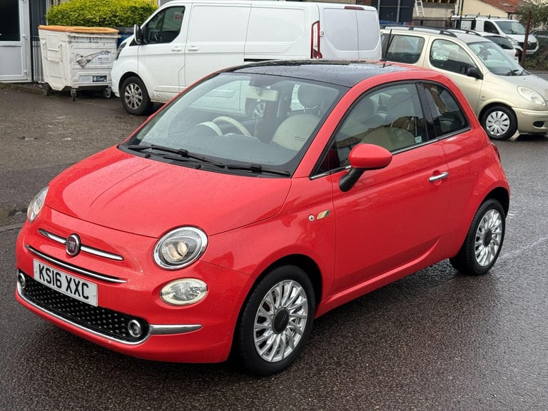 2016 Fiat 500 1.2 Lounge Euro 6 (s/s) 3dr HATCHBACK Petrol Manual