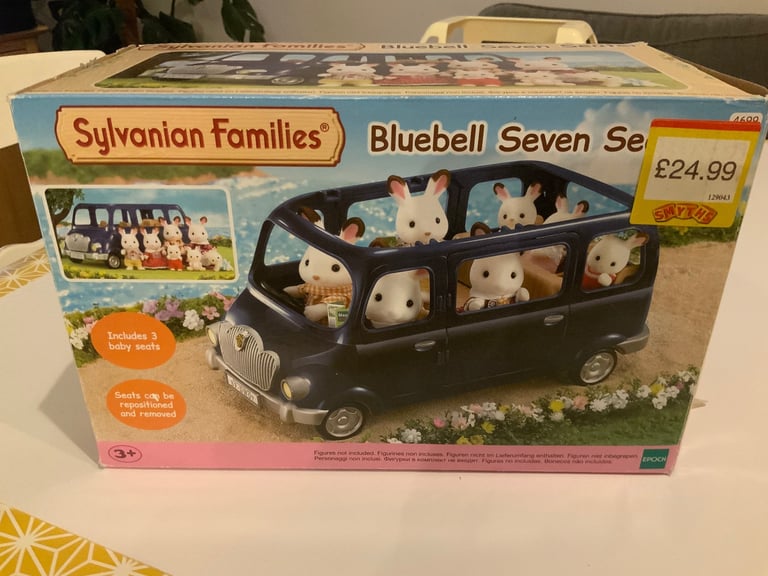 image for Sylvanians bluebell seven seater car.