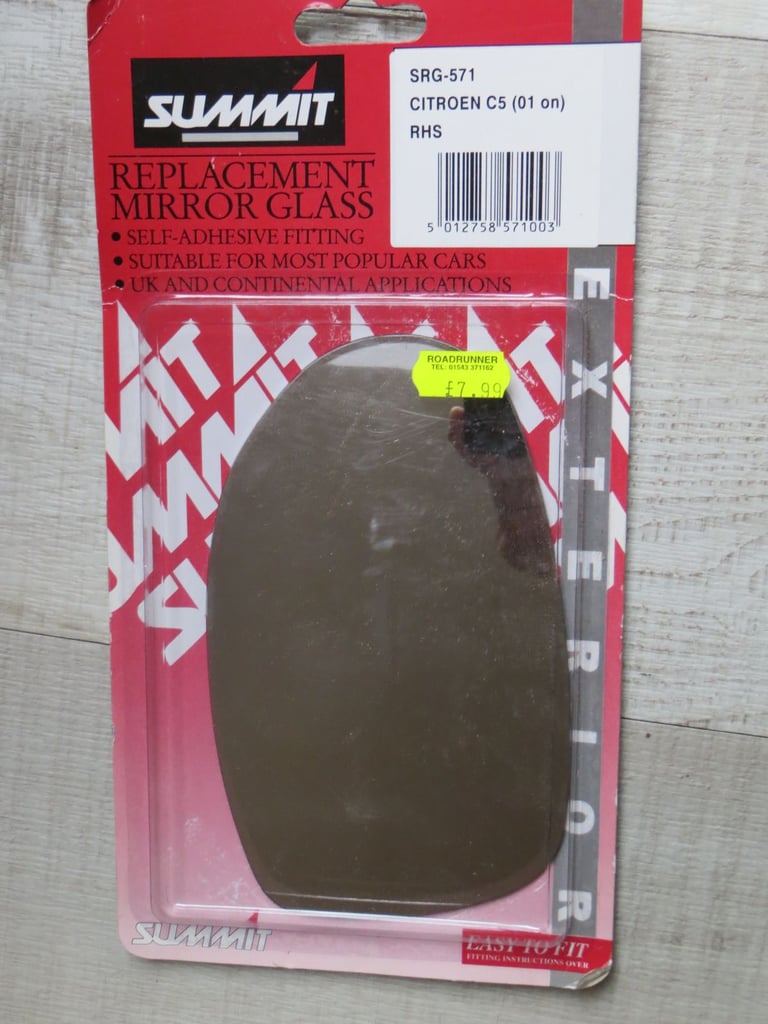 Citroen C5 (Mk1) electric door mirror (Right hand / drivers side) and spare glass