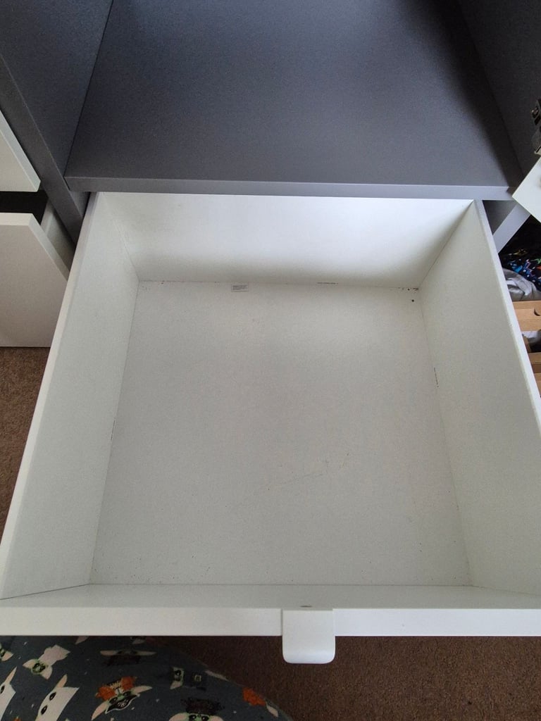 White/Grey VISTHUS IKEA Wardrobe