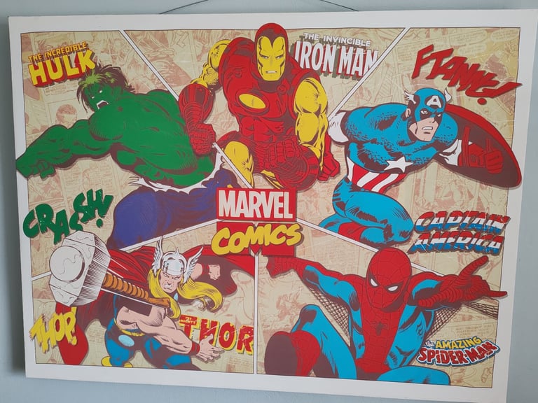 Large marvel canvas