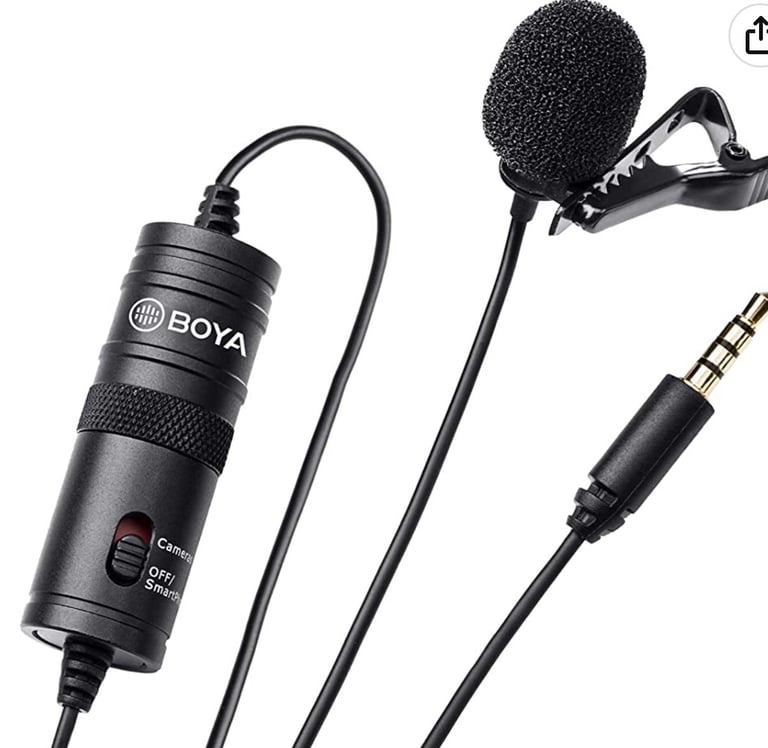  BOYA BY-M1 3.5mm Lavalier Condenser Microphone