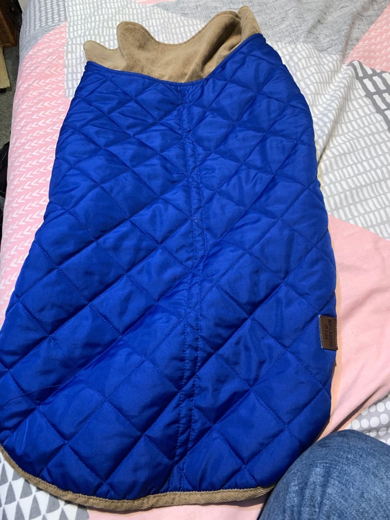 SIZE XL BLUE/RED DOG COAT