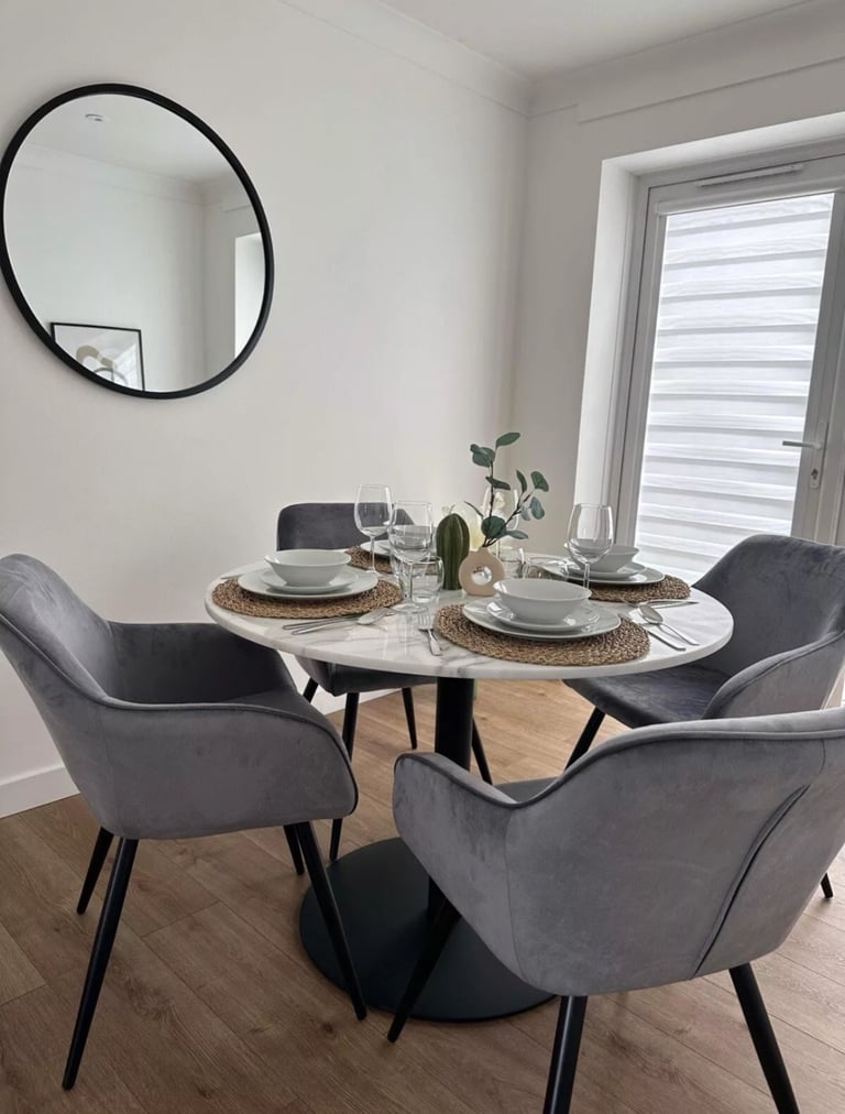 Marble top dining table (new)