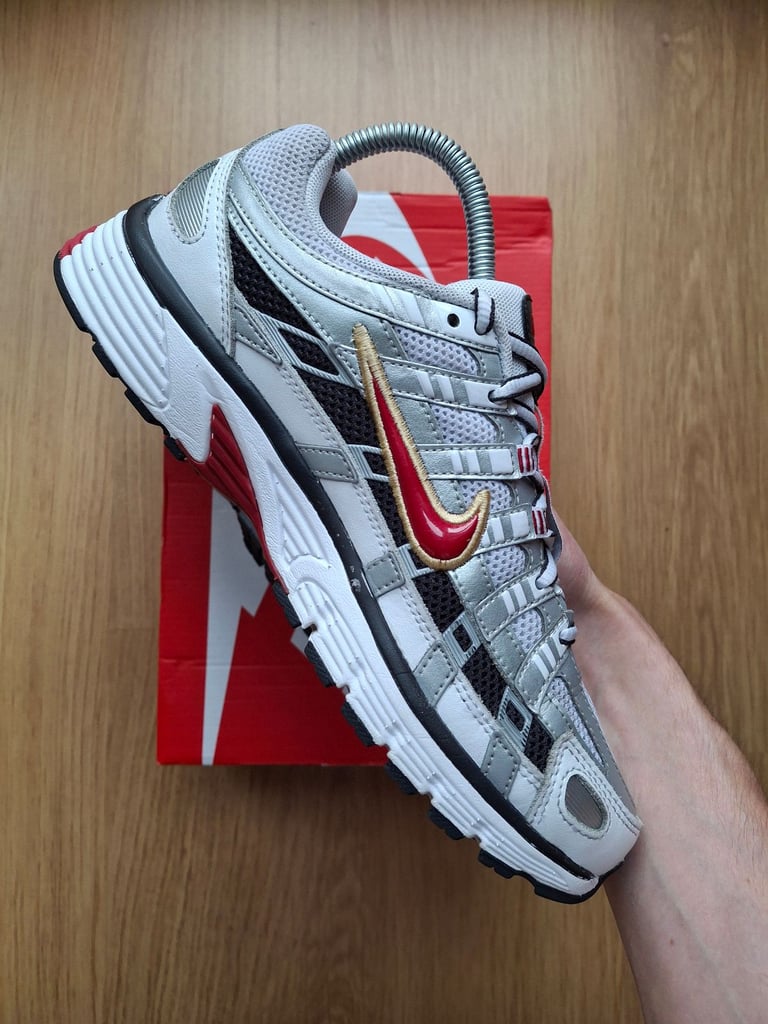 Nike p6000 white/varsity red UK5