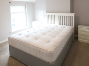 image for King Size Divan Bed (2 drawers), Headboard and Mattress