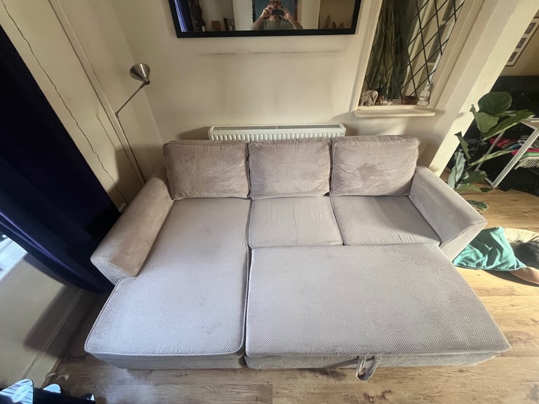Sofa/ sofa bed - beige 