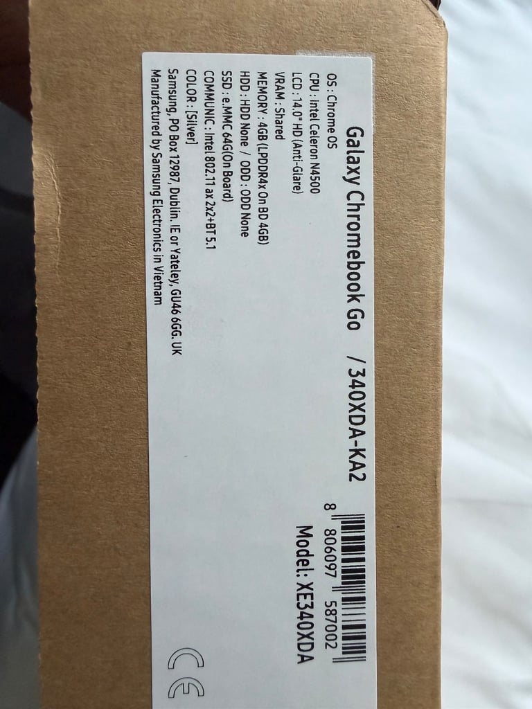 Samsung Galaxy Chromebook Go laptop brand new sealed box