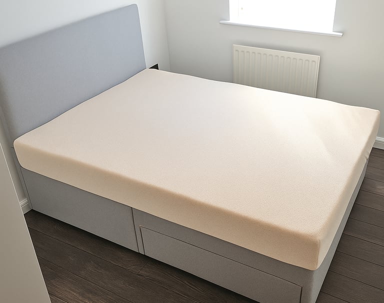 image for Modern Divan Bed with Storage Drawers and Soft Mattress for Restful Sleep Nights