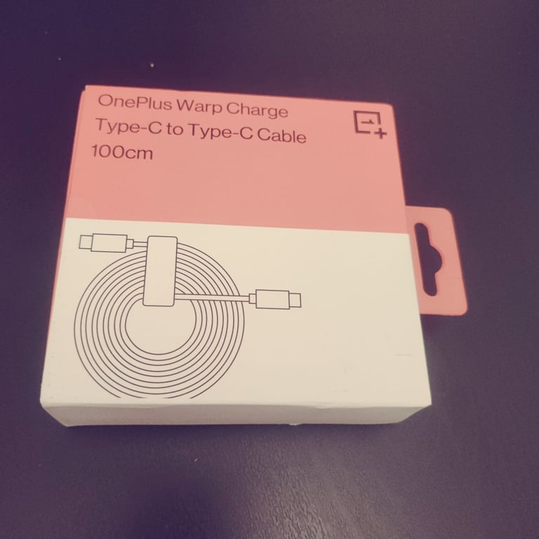 image for OnePlus Warp Charge Type C  To Type C Cable - 100cms