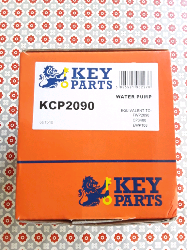 Key Parts Brand Water Pump bought for Vauxhall Zafira Mk2 1.6 B 2007 