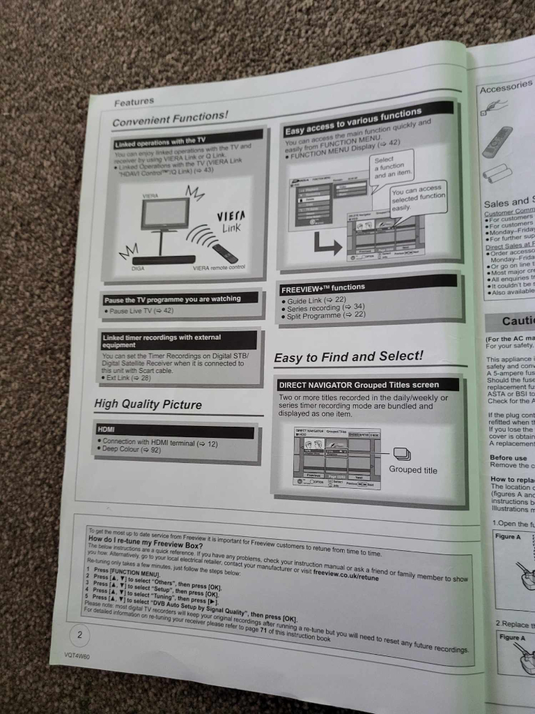 Panasonic DVD Recorder with Freeview