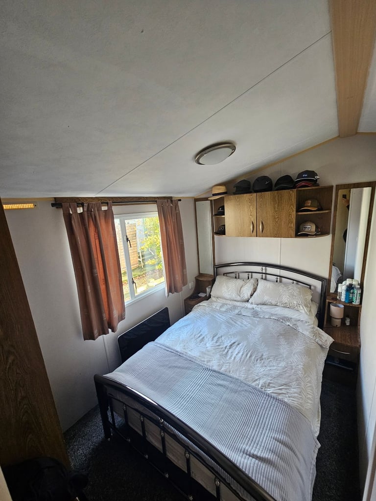 Static caravan with timber structure