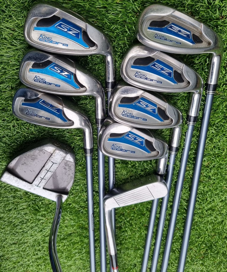 KING COBRA SZ - Lite flex Graphite 5-SW, Cobra OFFSET 3-5-7, putters x2 & trolley bag