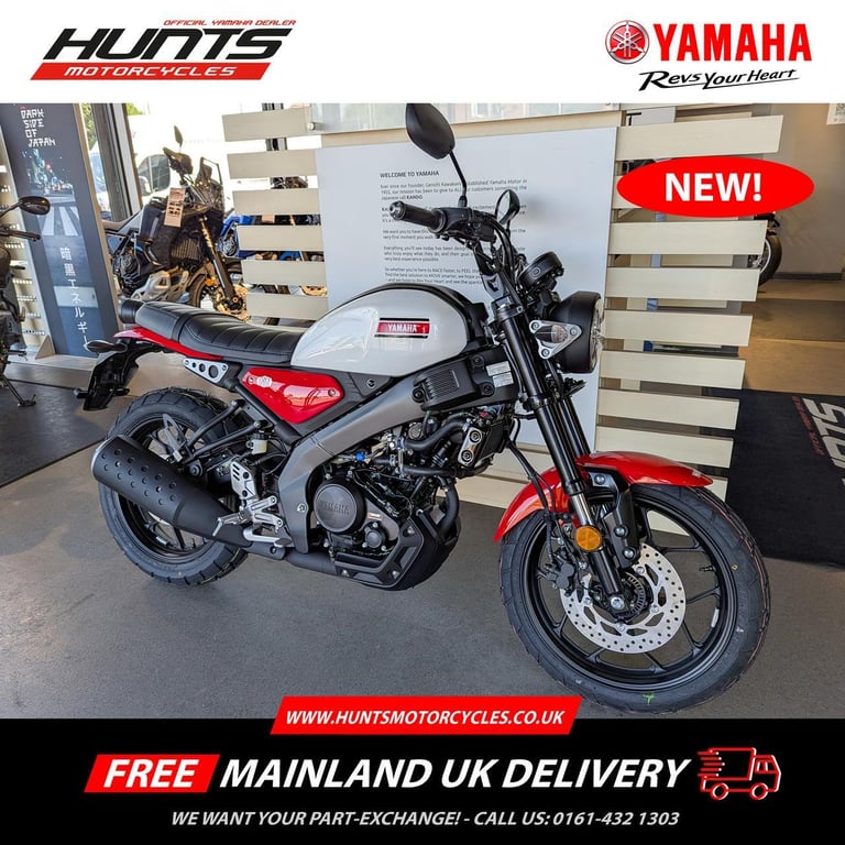 NEW (2025 Model) Yamaha XSR125. White. £4,951 On The Road (No Added Fees!)