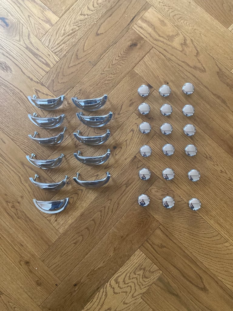 image for Chrome kitchen handles from Wren