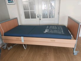 Invacare single electric hospital bed with matress