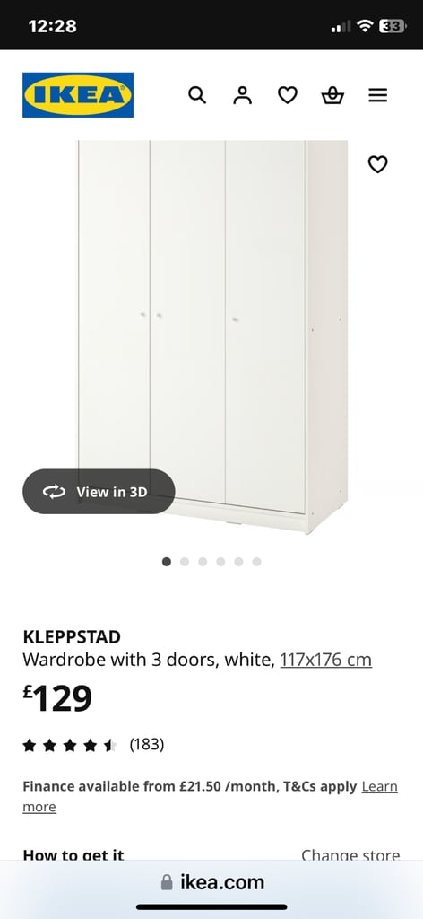 White IKEA Wardrobes 
