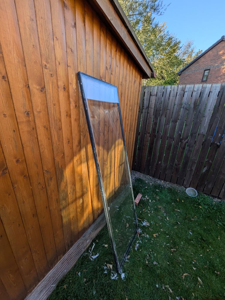 UPVC Door Glass 183cm x 53.5cm x 28mm - 2 off available (priced each)