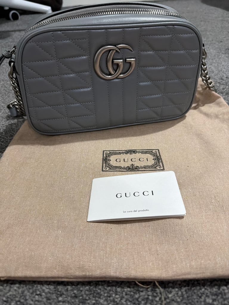 image for Gucci grey marmont bag