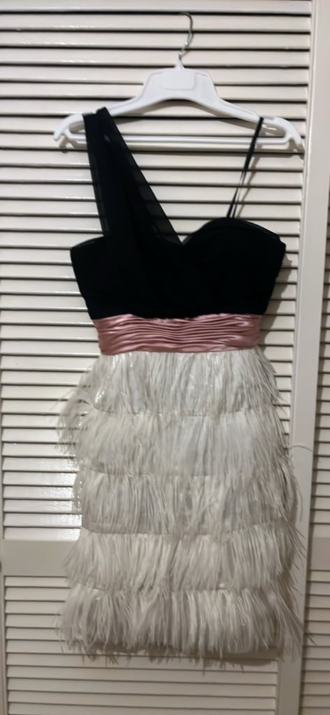 a one-shoulder cocktail or party mini dress by bee darling