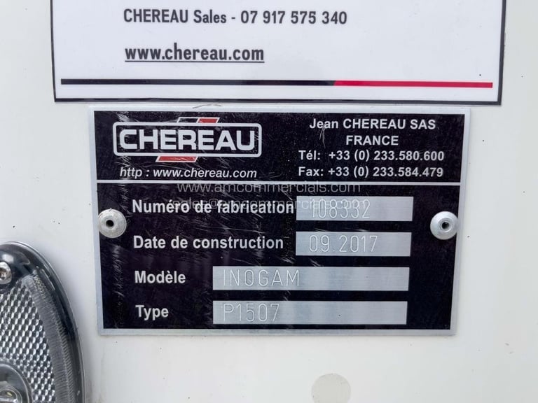 CHEREAU TWIN EVAP TRI AXLE FRIDGE TRAILER 