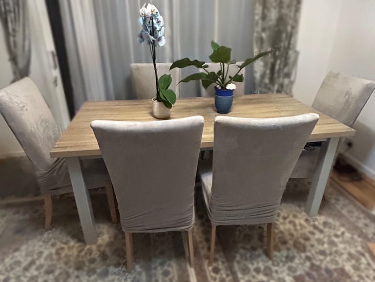 image for Dining table and 6 chairs