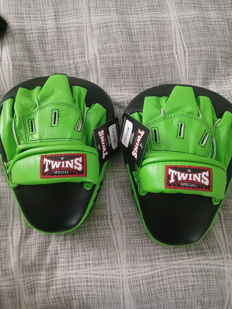 Twins, muay thai focus mitts. 